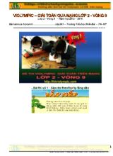 Đề thi violympic môn Toán Lớp 2 - Vòng 9 - Năm học 2013-2014 - Trường Tiểu học Kiền Bái